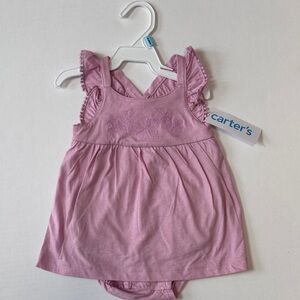 Carter's Lavender Baby Dress with Ruffle Straps